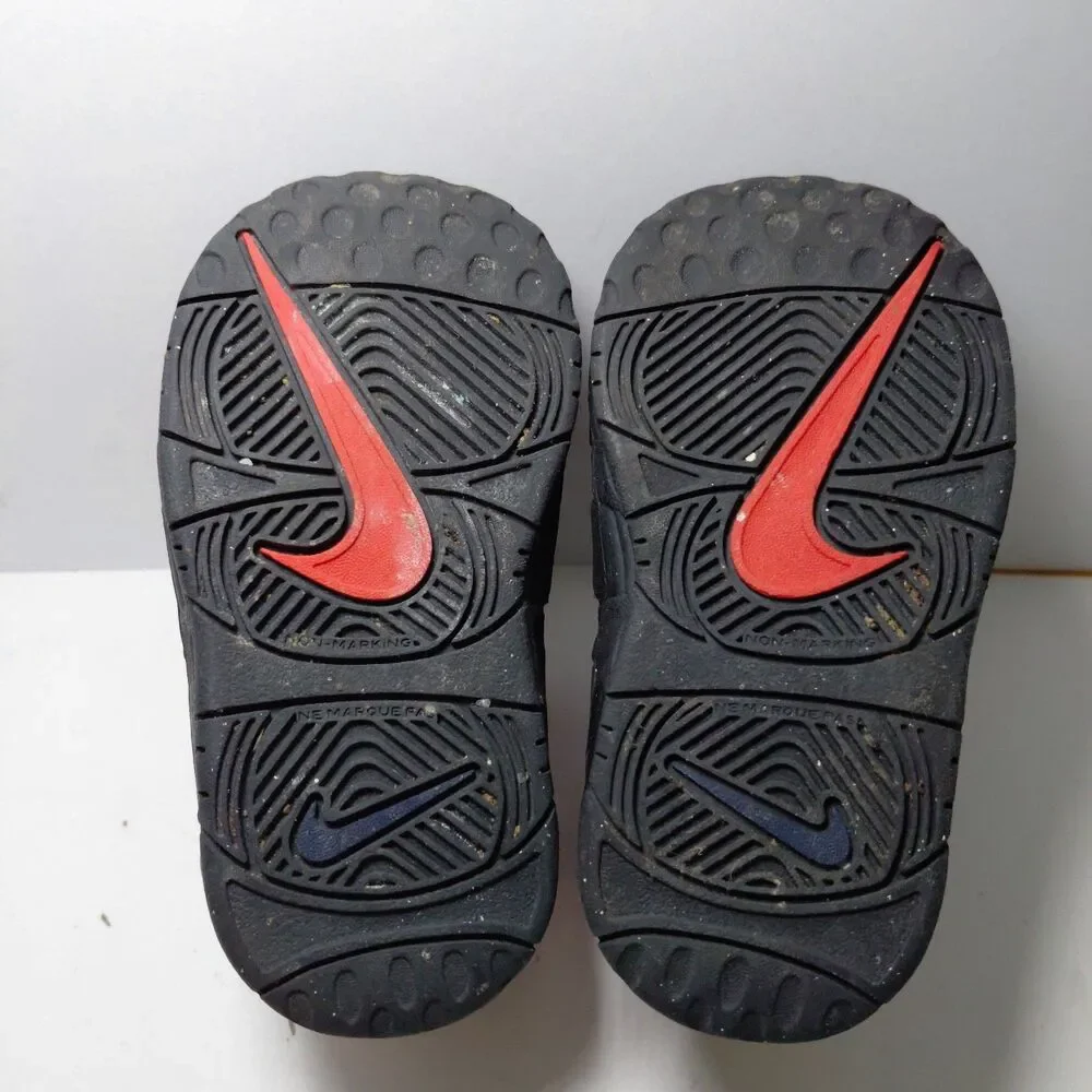 Nike Air More Uptempo Toddler Size 6C Comfy Sneakers Bred Shoes DM0020-001